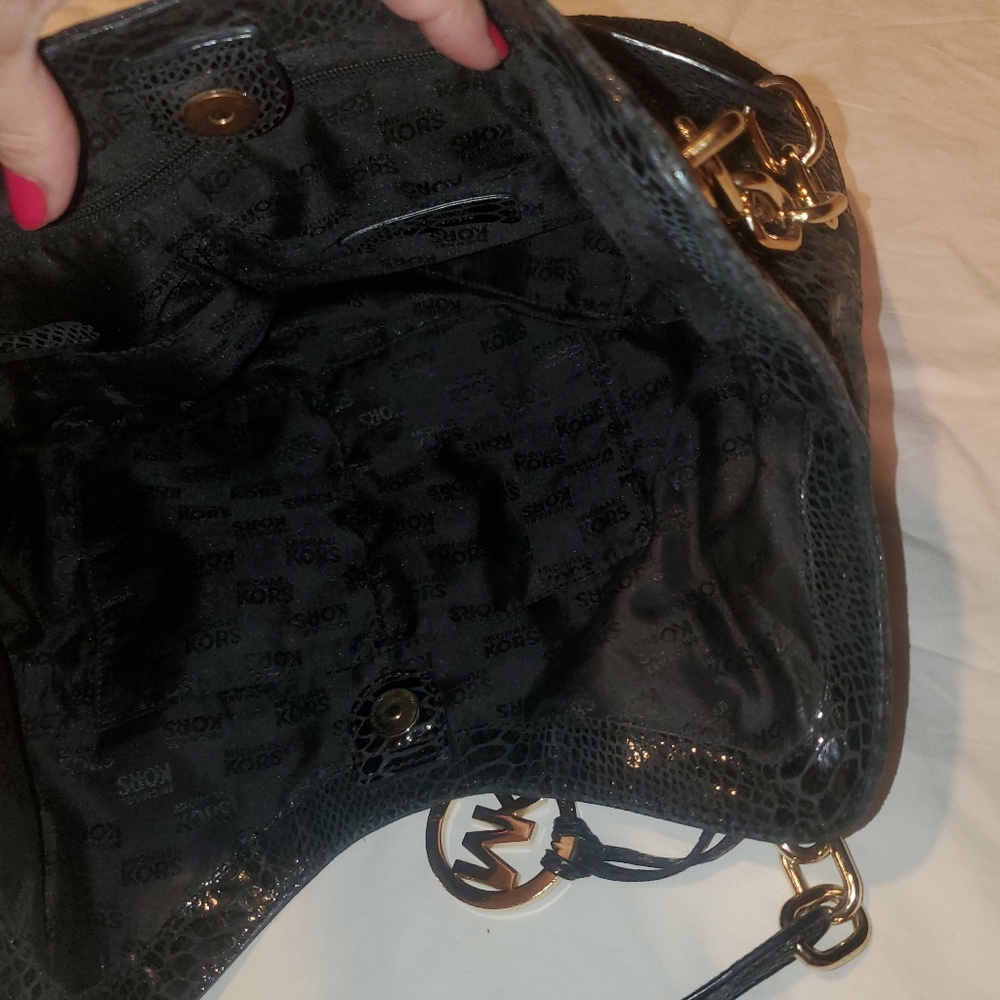 Michael KORS Patton python leather Fulton bag - Picture 10 of 11